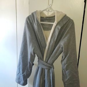 LLBean fleece lined bathrobe